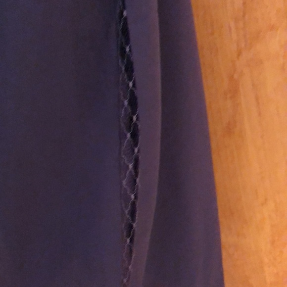 Purple Lace Collared Cami Blouse Top - Picture 3 of 4